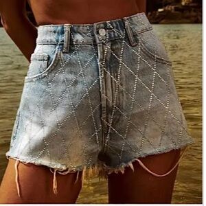 Zara Diamond Shorts Size USA 10